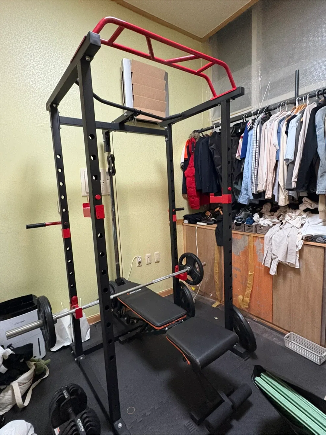파워랙 홈짐 랙 가정용 운동기구(중고제품)