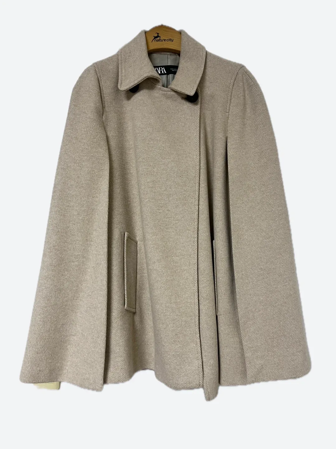 자라 케이프 코트 S