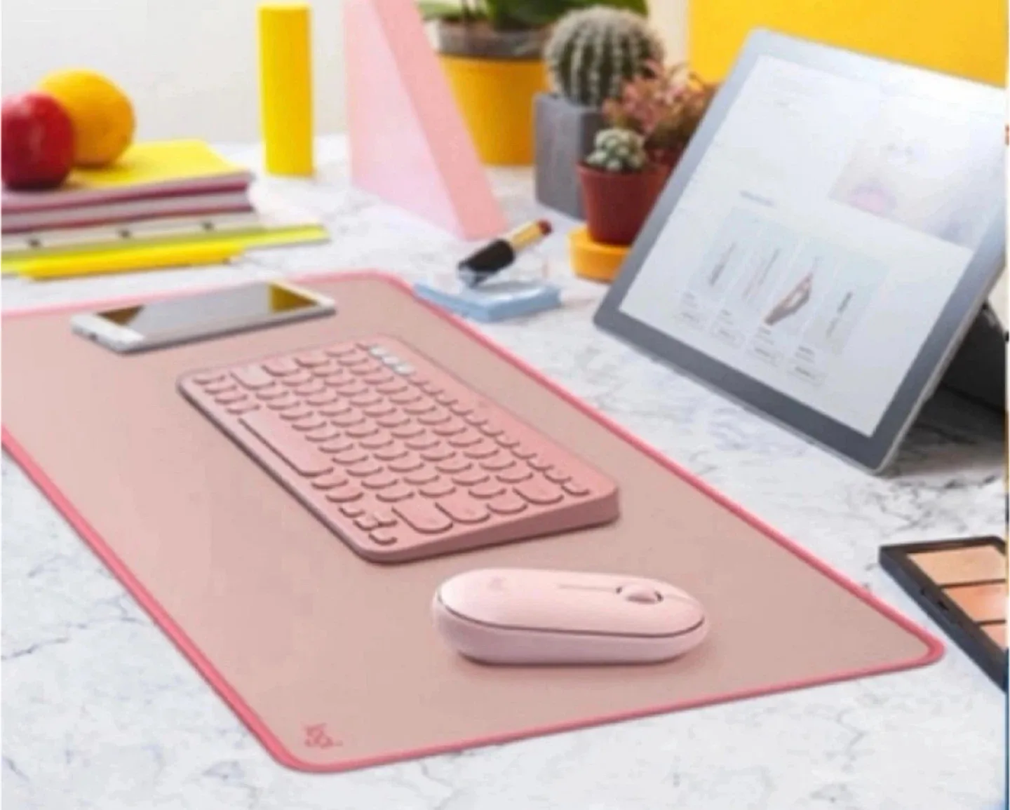 새상품 미개봉 로지텍 마우스 키보드 데스크 장패드 다크로즈