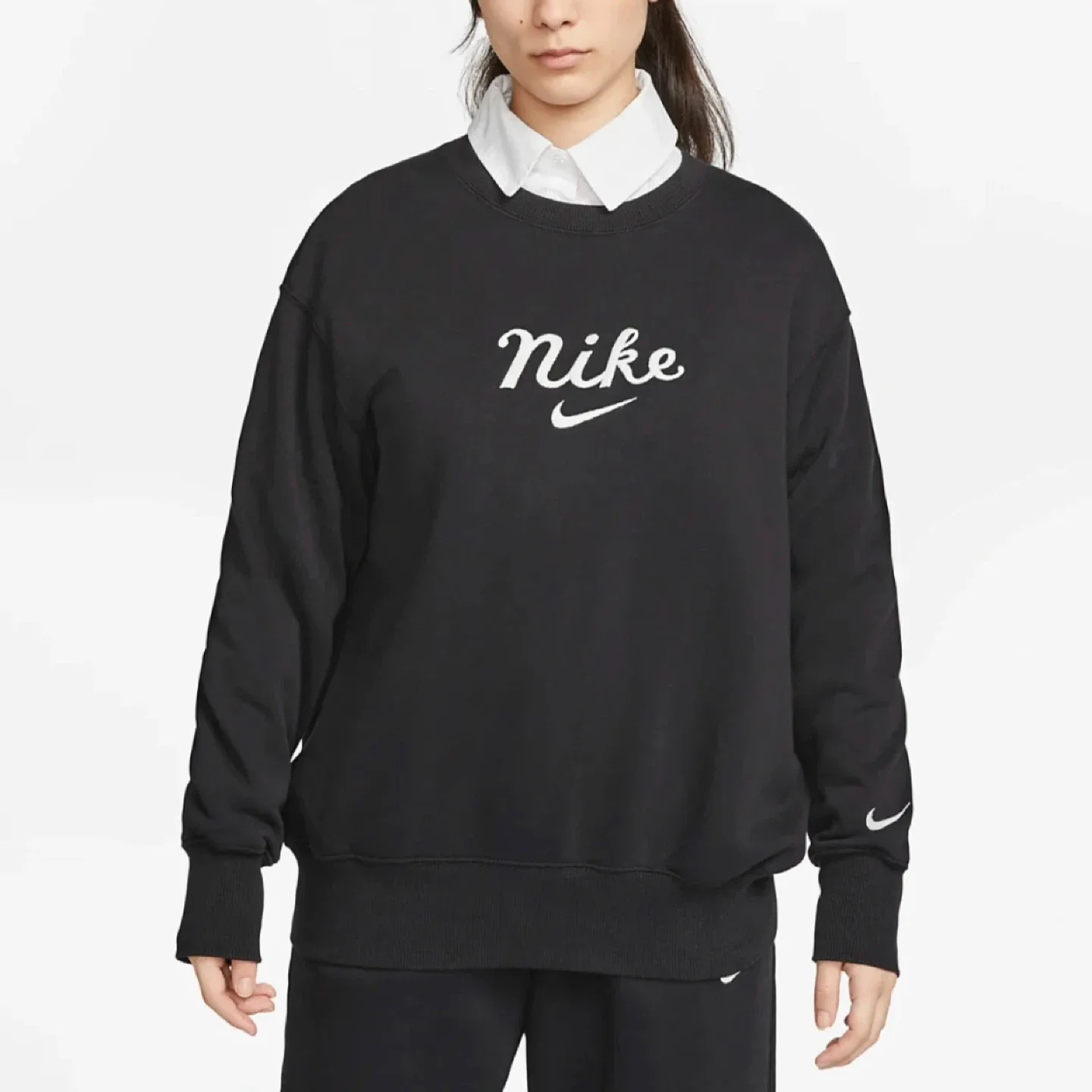 새상품✨) 나이키 오버사이즈 크루넥 맨투맨 블랙M DZ4626-010