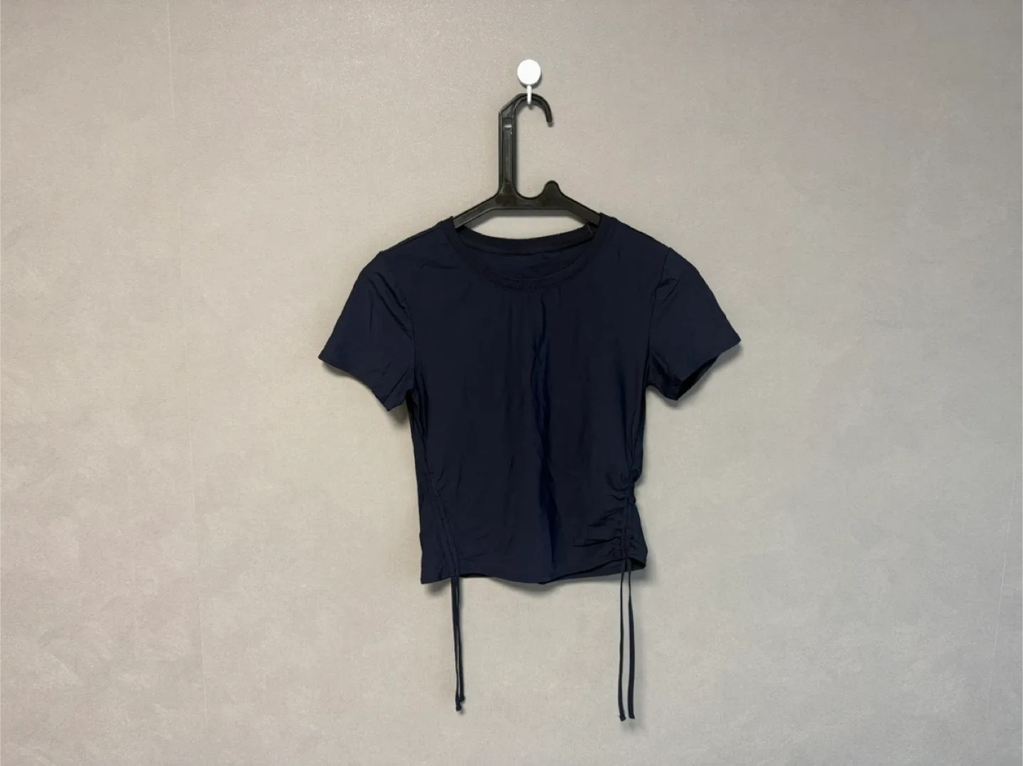 (중고) 안다르 셔링 티셔츠_M_네이비