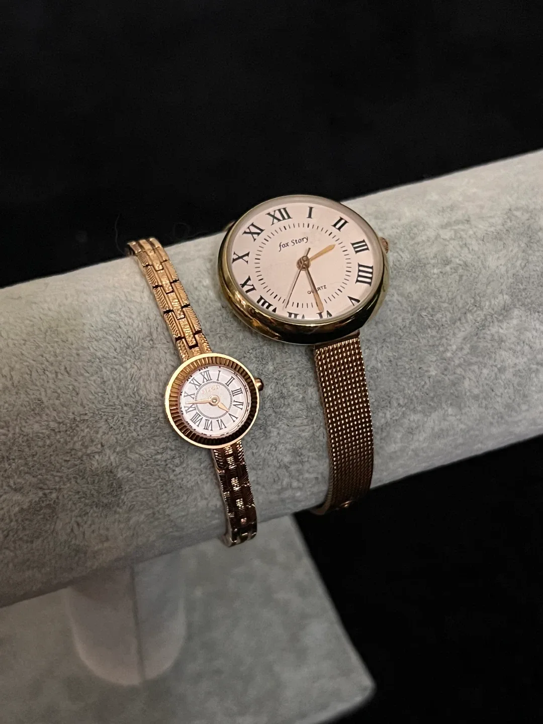 로이드/콰츠 로즈골드 여성시계