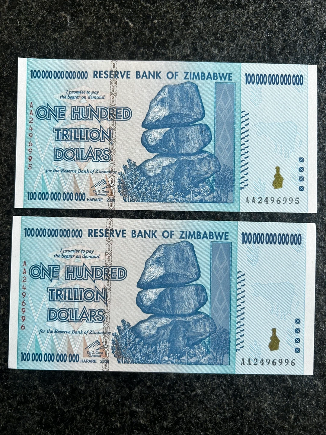 짐바브웨 100조 달러 | 취미/게임/음반 | 당근 중고거래