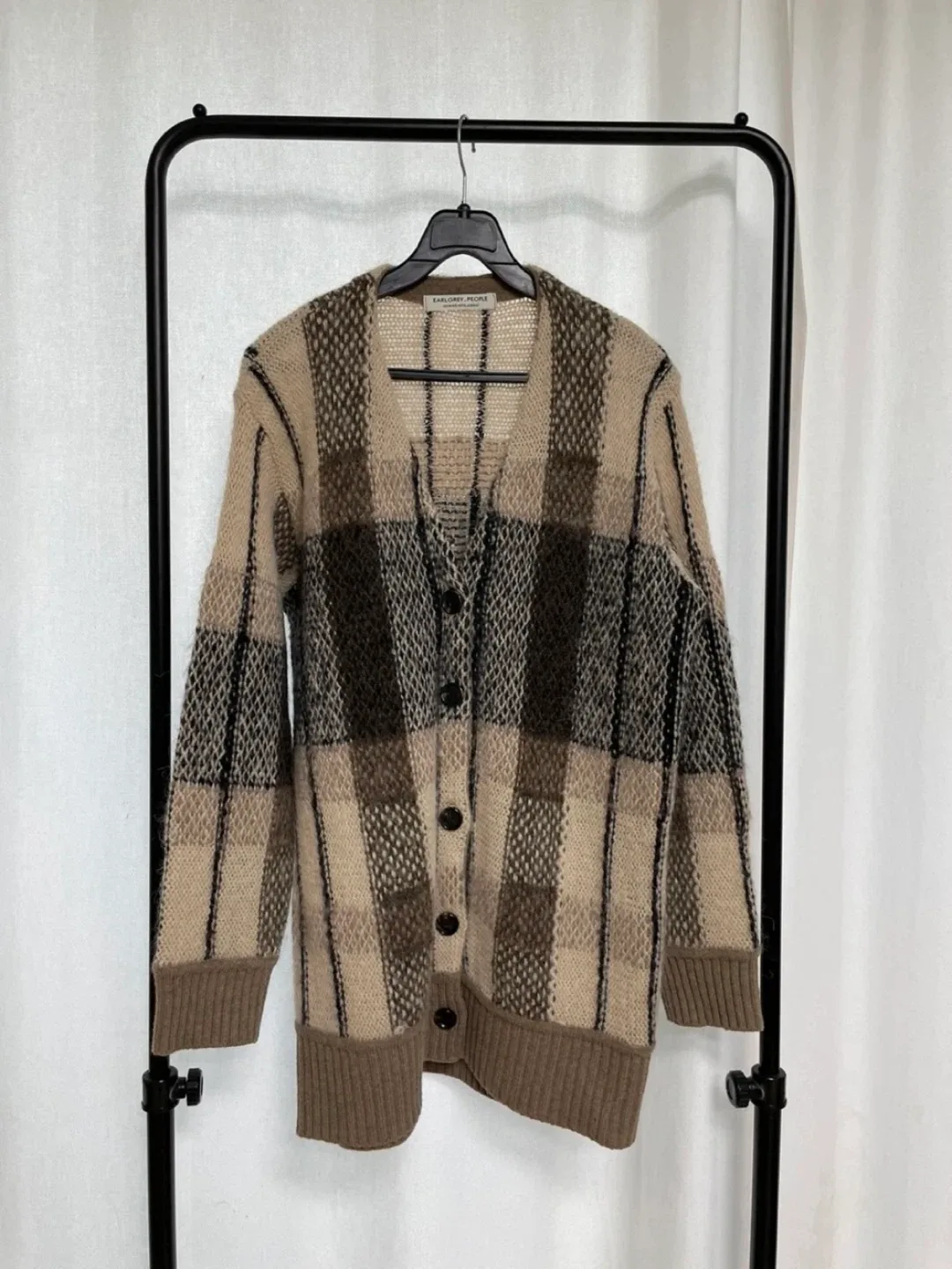 얼그레이 키드모헤어 울 가디건 무료배송