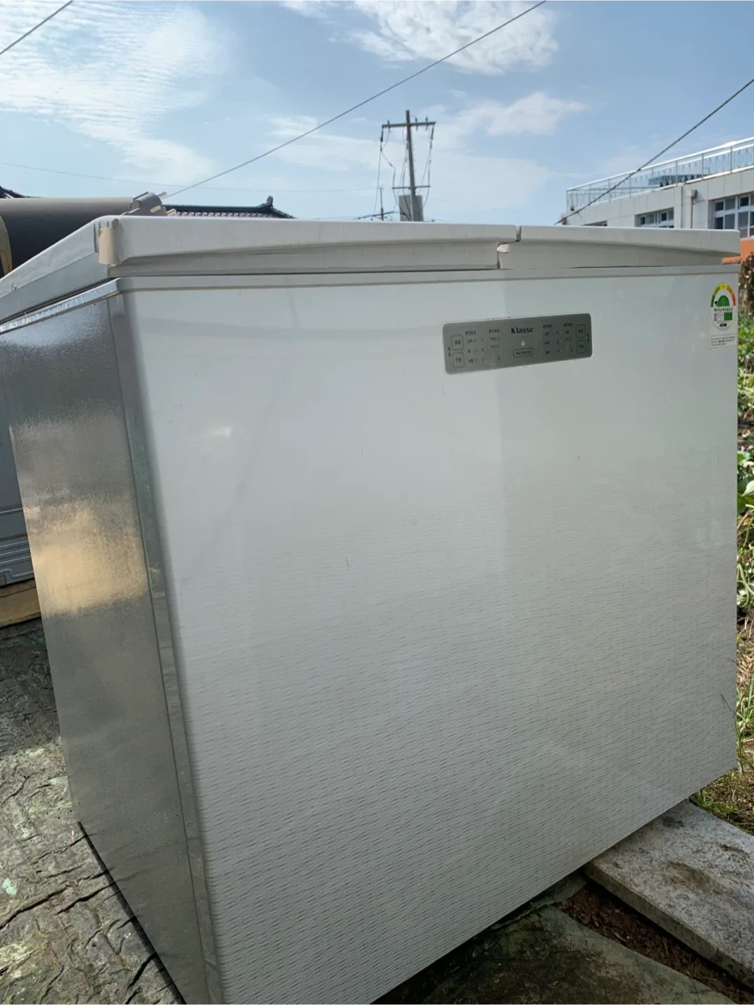 클라쎄 김치냉장고 뚜껑형 216L. 에너지효율 1등급