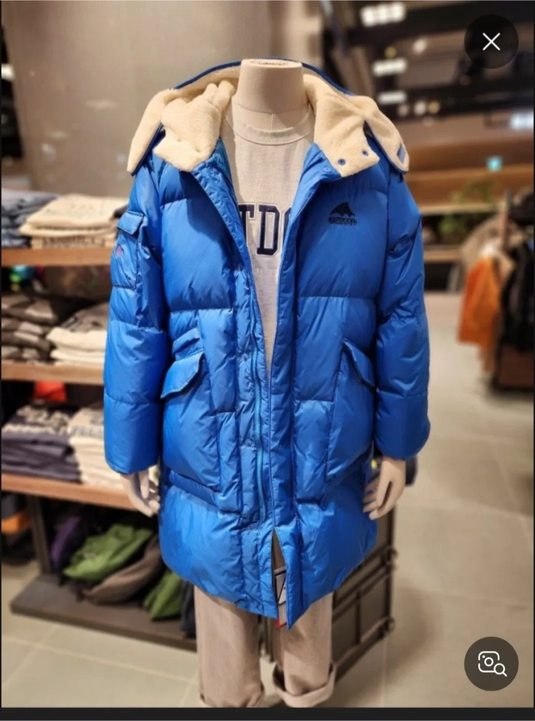 아웃도어 다운 패딩