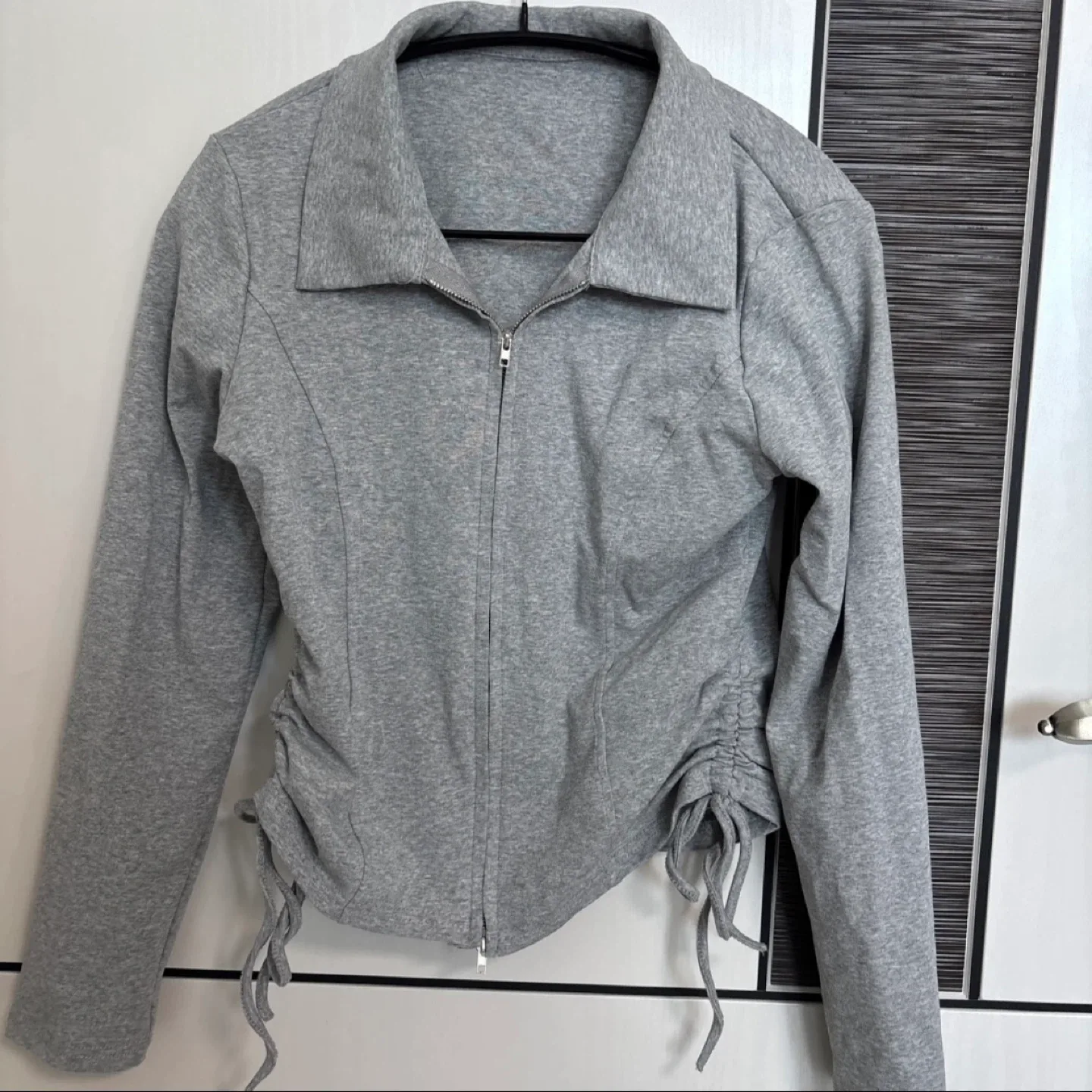 셔링 집업 와이드 팬츠 트레이닝복 세트