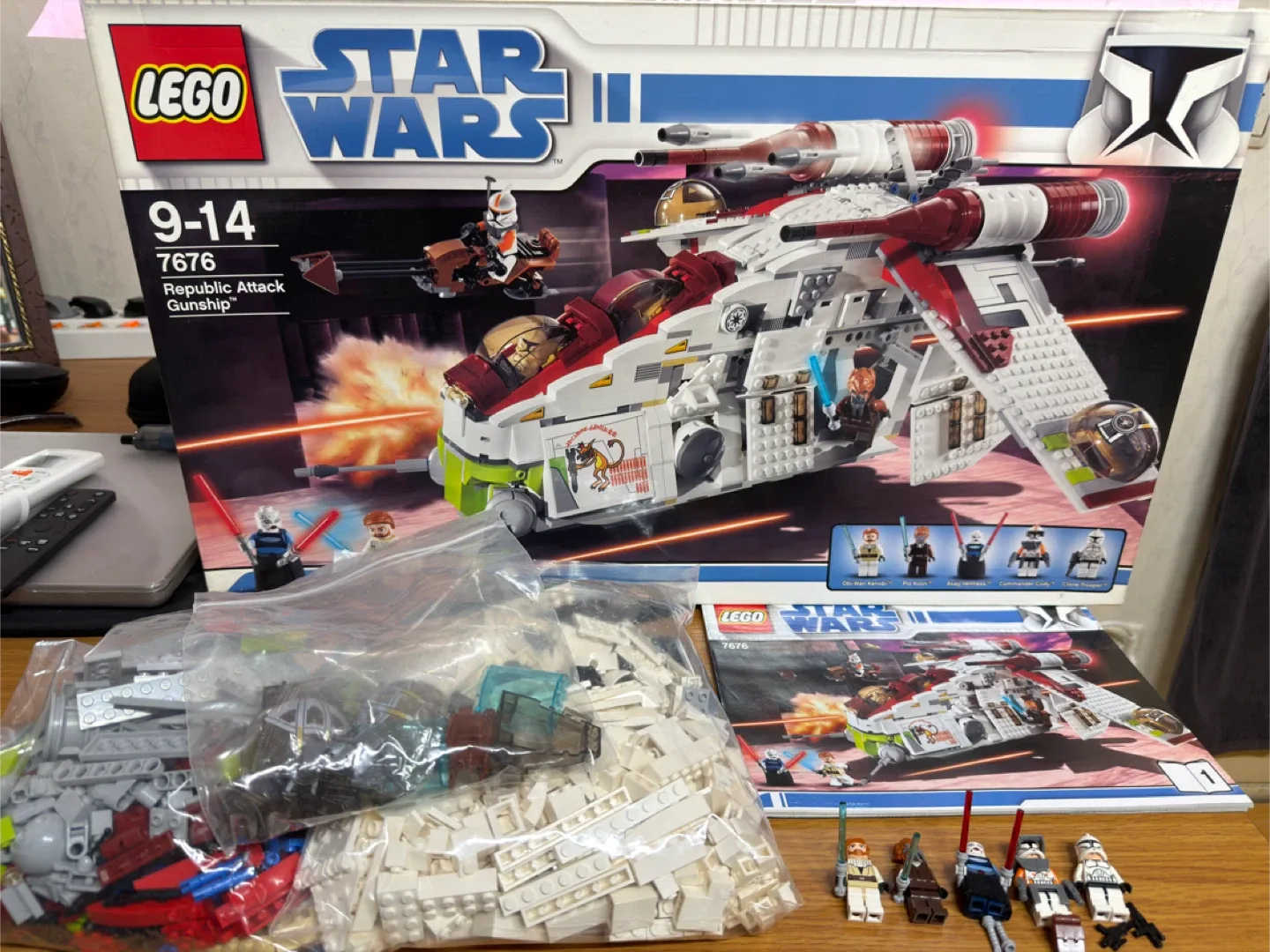 레고 스타워즈 7676 리퍼블릭 어택 건쉽 (중고)