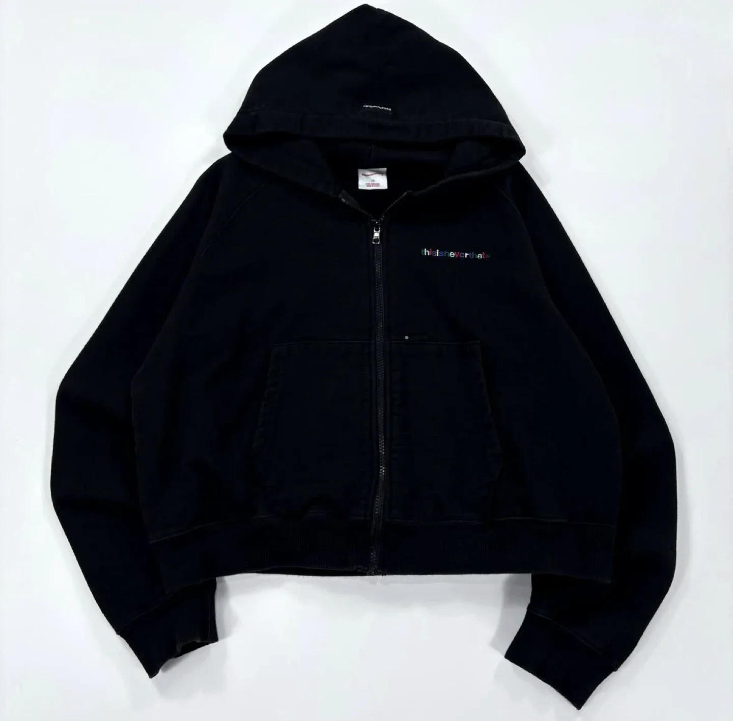 디스이즈네버댓 크롭 후드집업 S