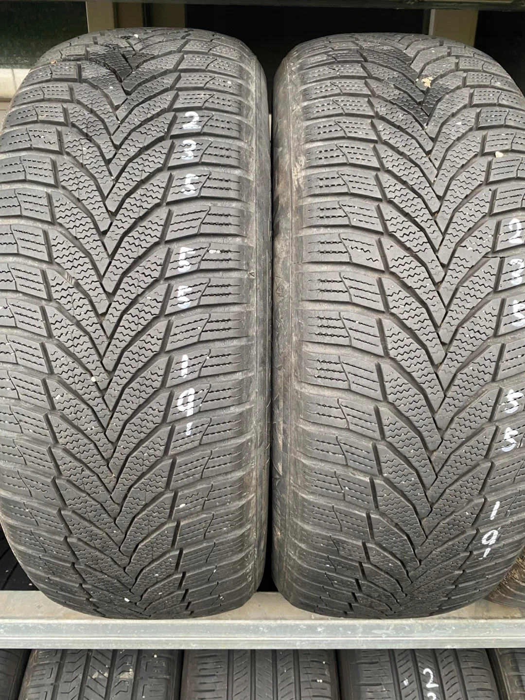 중고타이어 235 55 19 두짝 판매