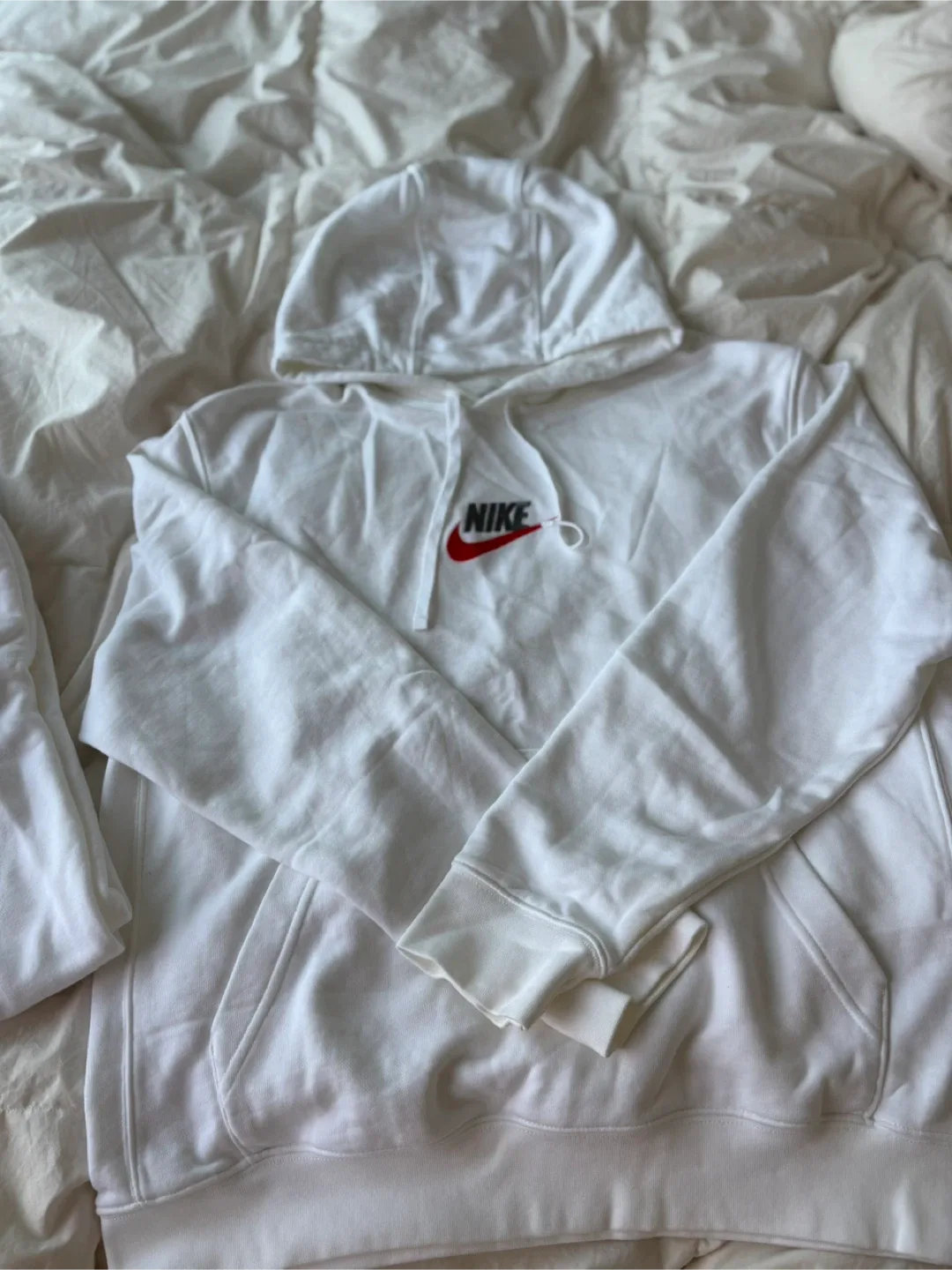 나이키 흰색 후드티 세트