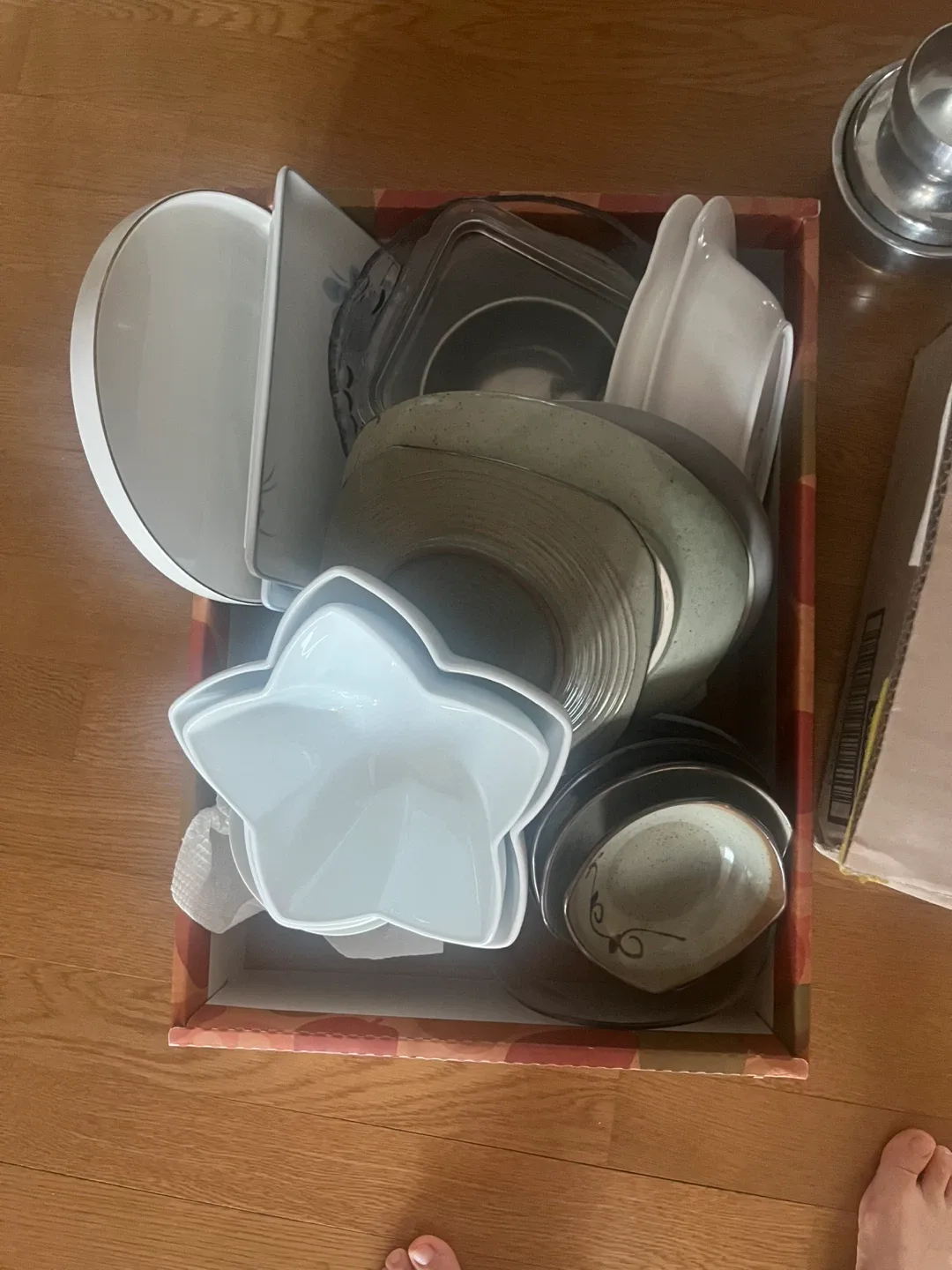 중고 접시, 그릇 모음