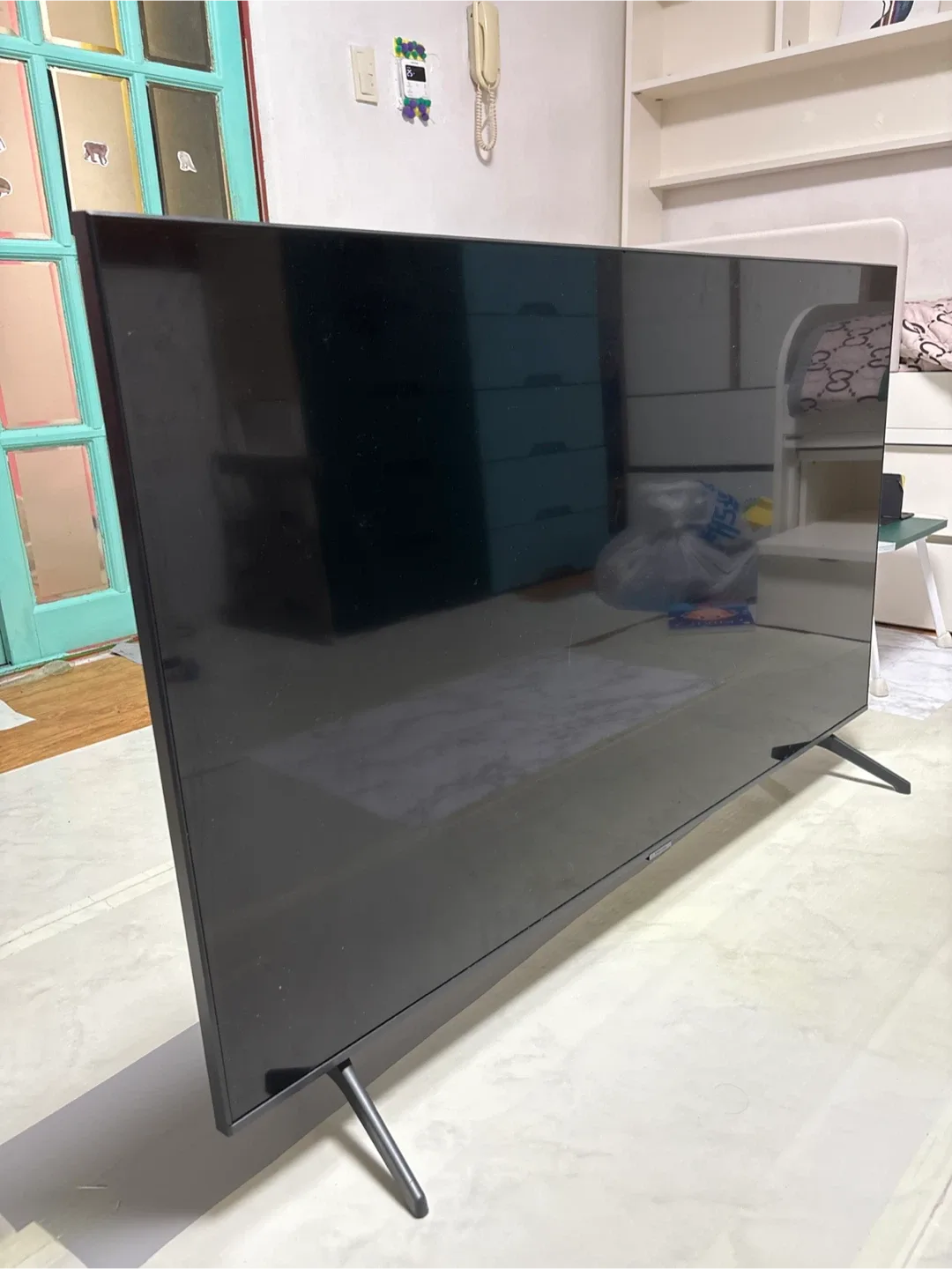 중고 블랙 TV