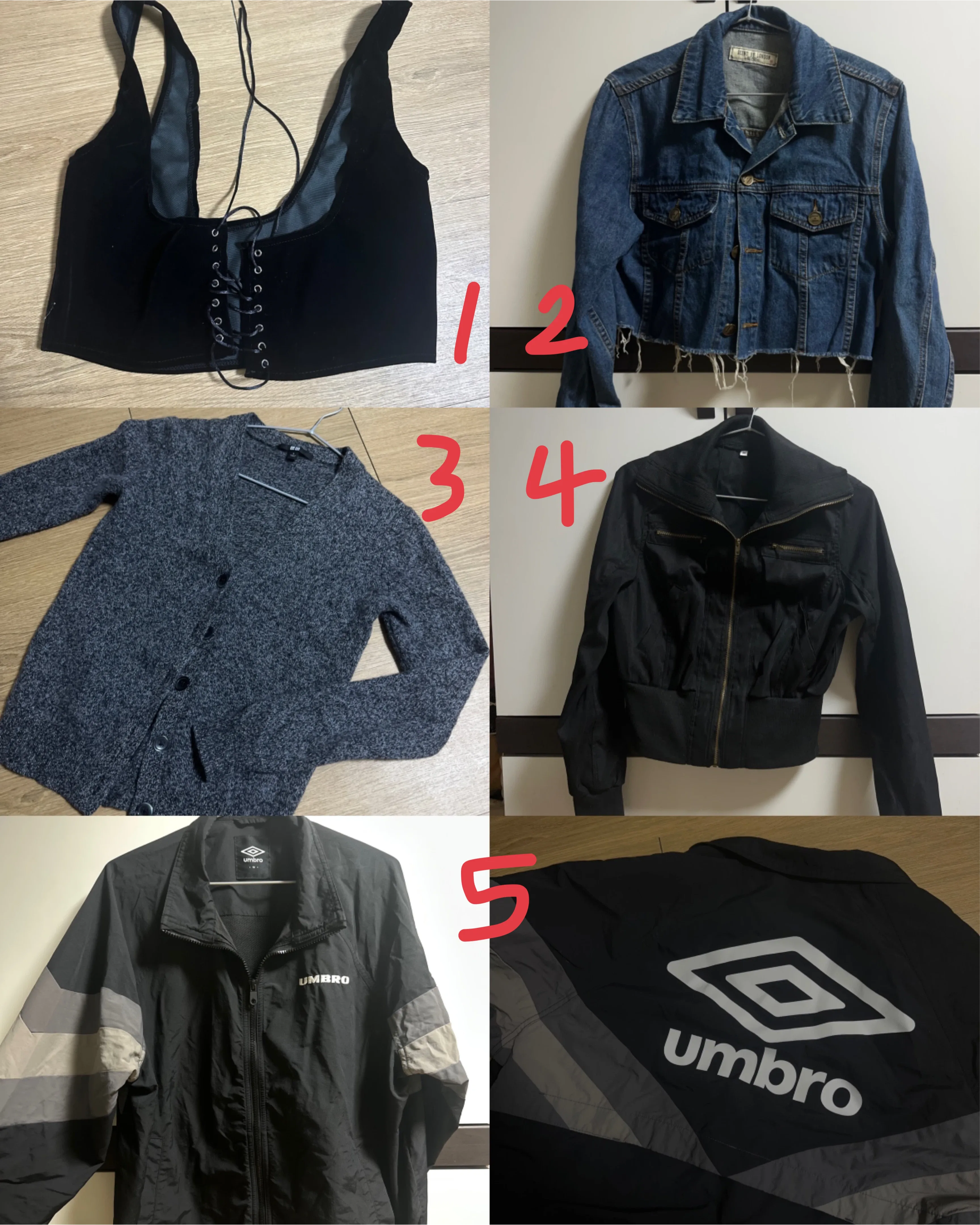 아우터 모음 (유니클로, 엄브로 등)