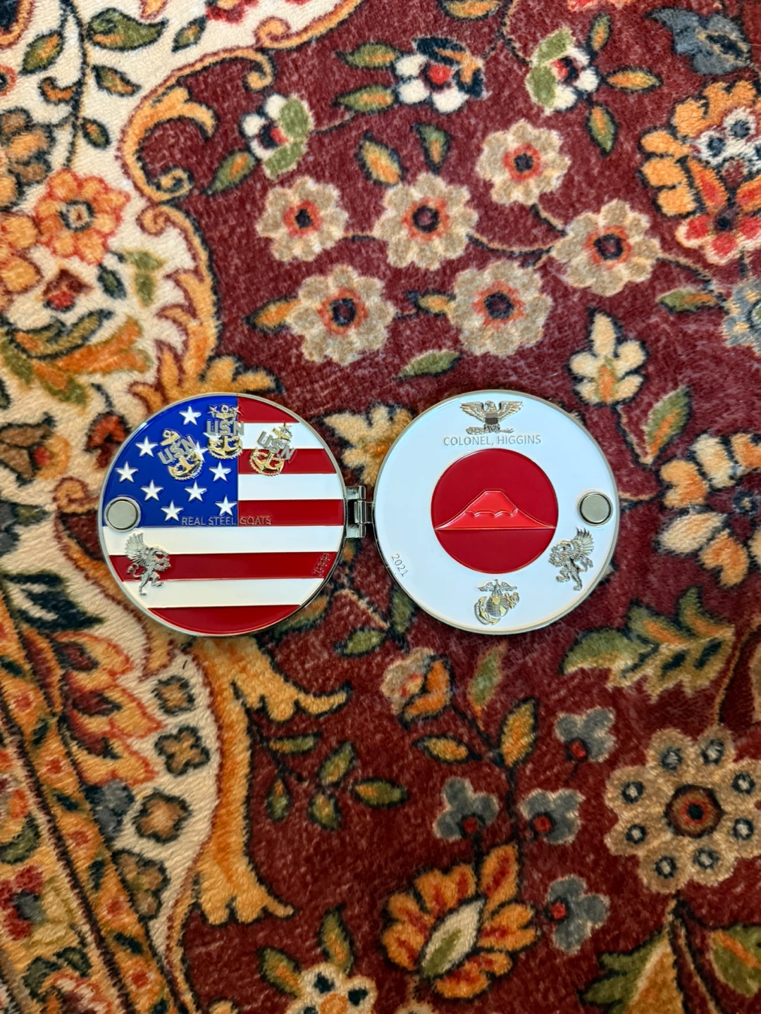 미군 미해군 히긴스함 함장 코인