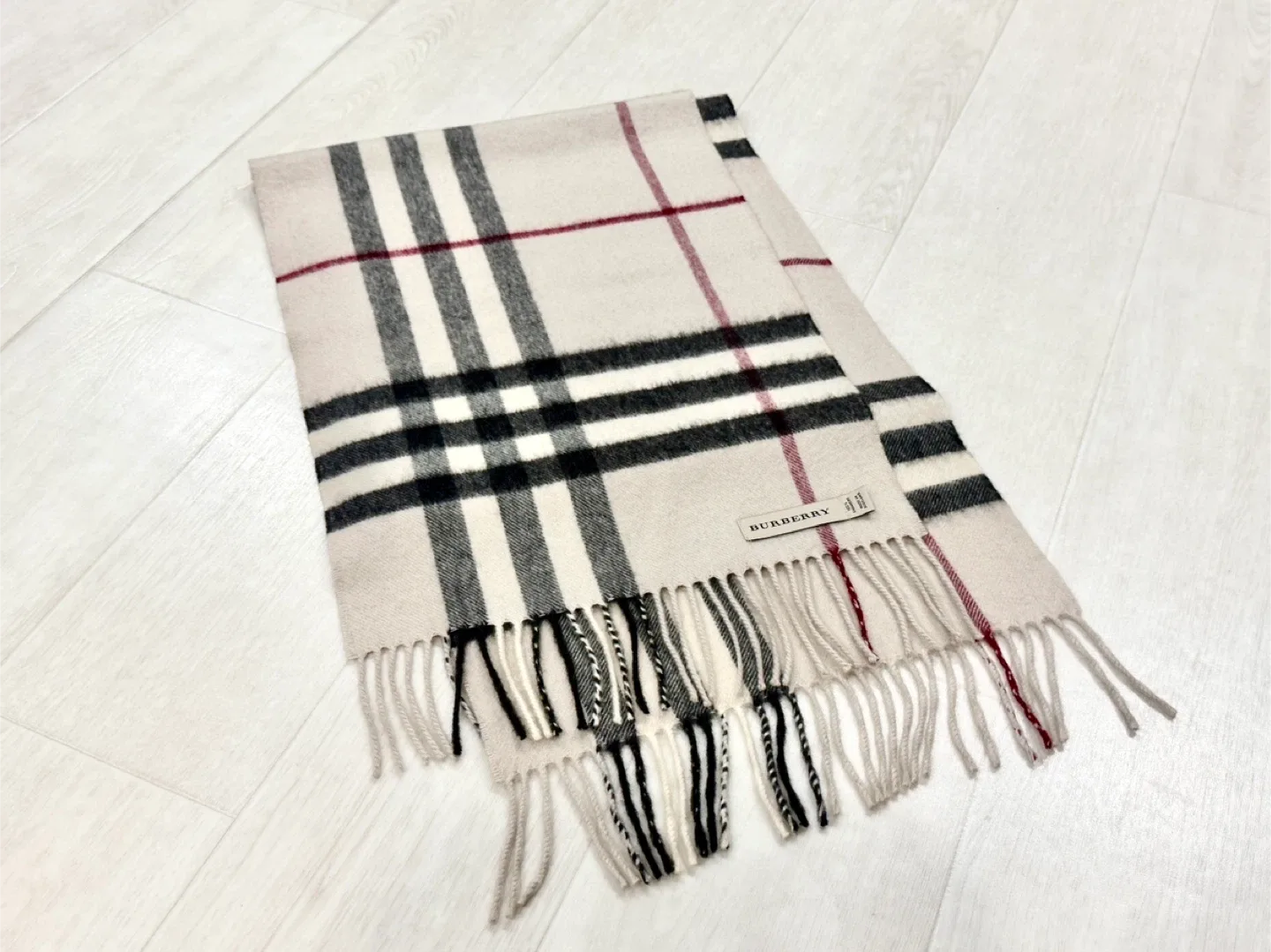 버버리 코리아 정품 캐시미어 클래식 체크 머플러