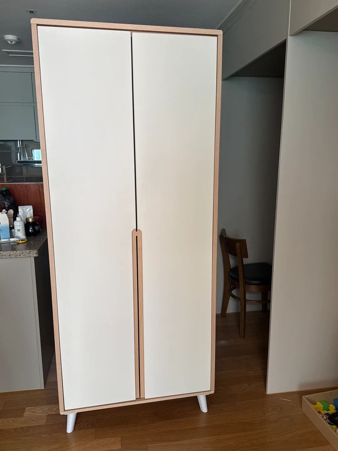 화이트 우드 옷장 동서가구 중고팝니다