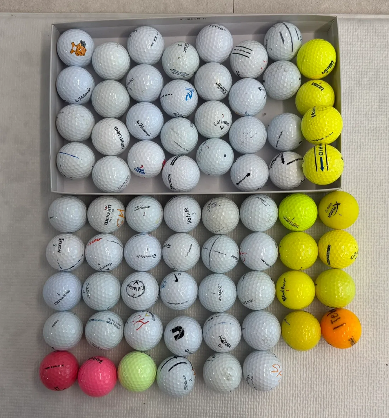 중고 혼합 골프공 70개