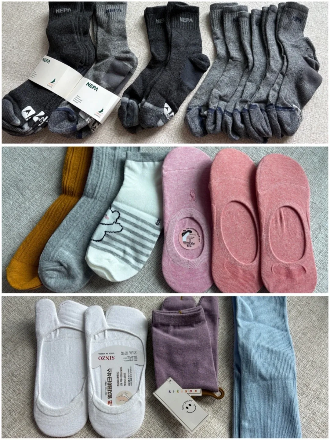 여러가지 양말 (새상품)