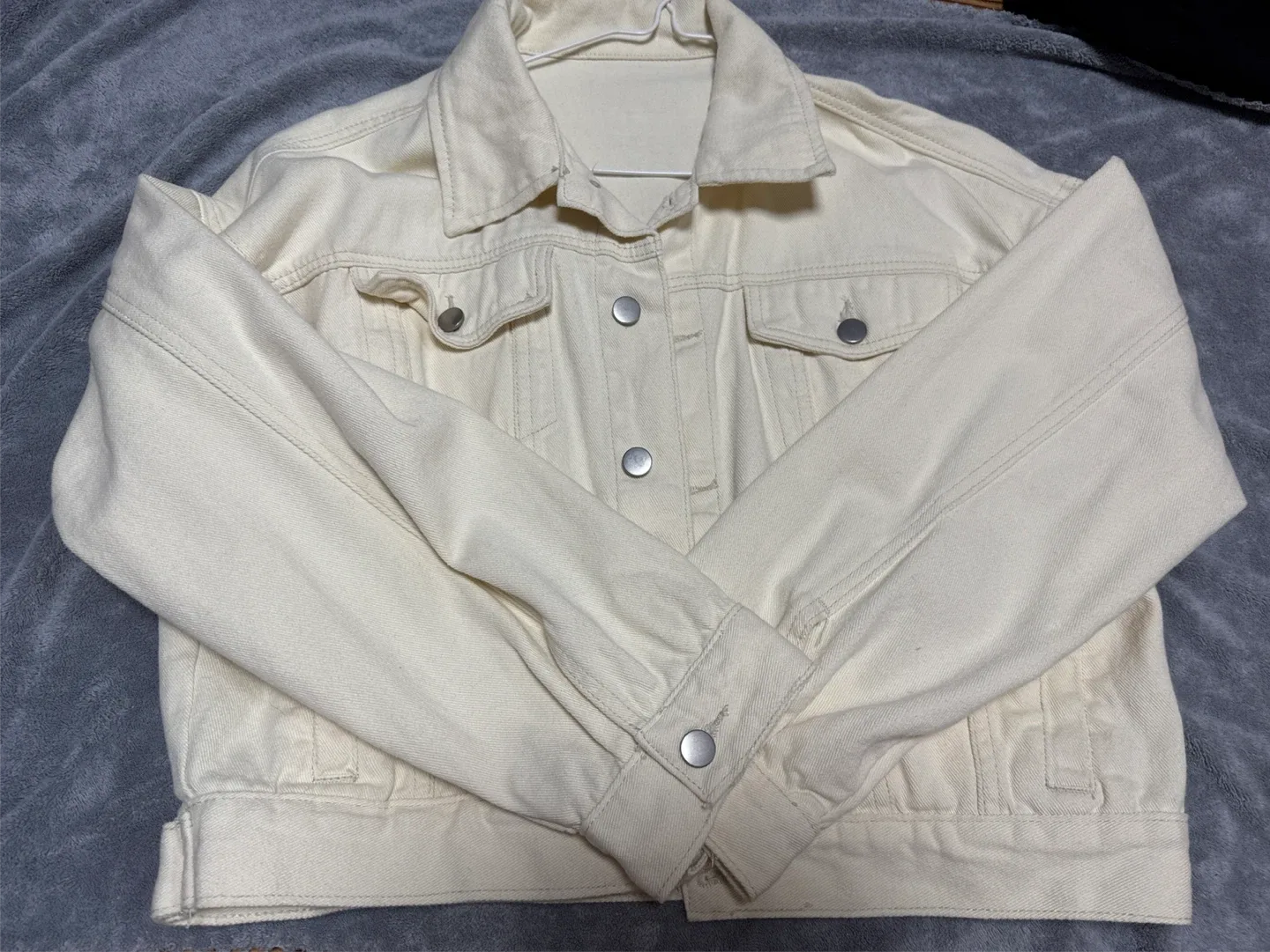 새상품 아이보리 트러커 자켓