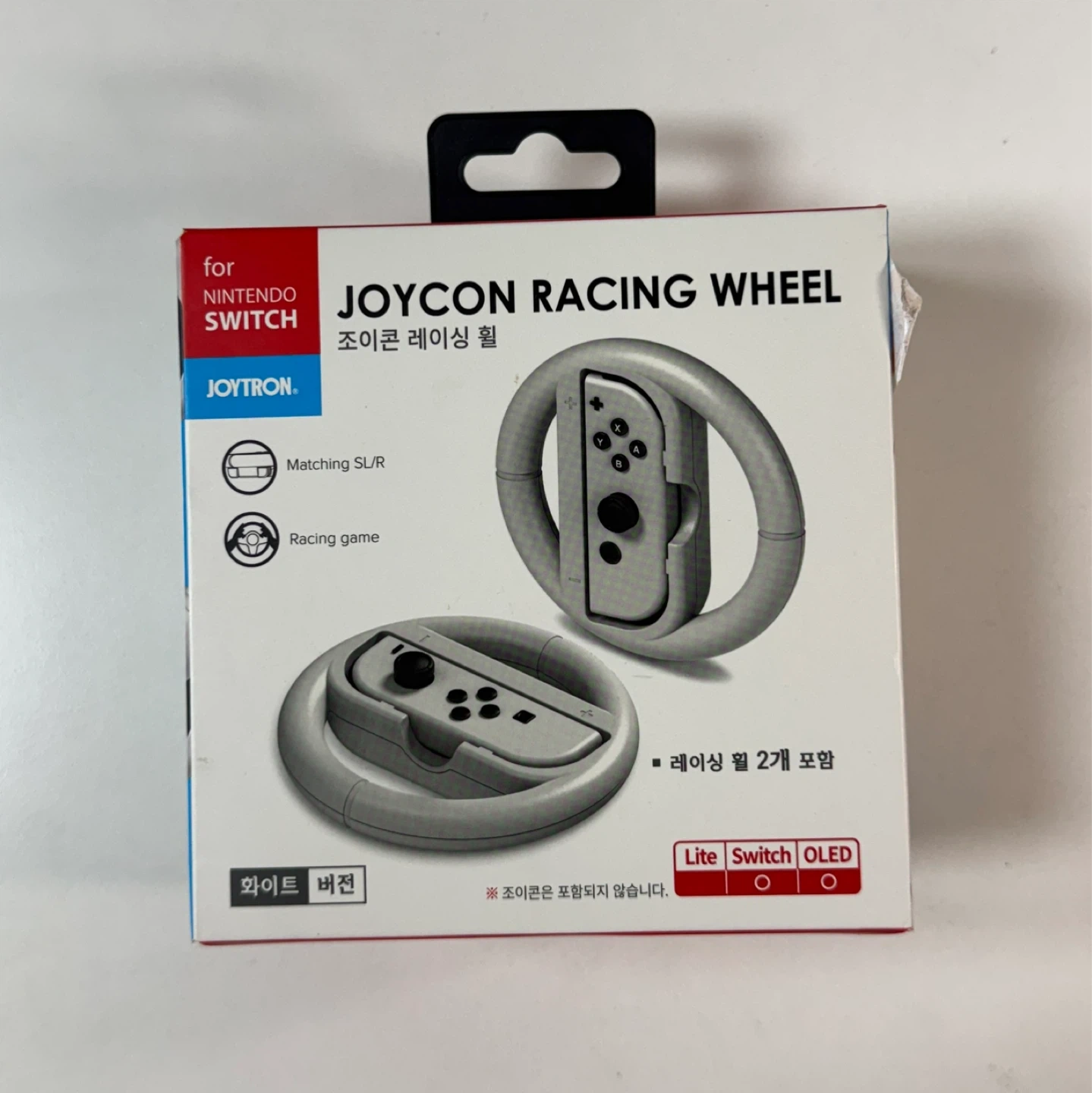 조이트론 닌텐도 스위치 조이콘 레이싱 휠 (화이트) | 취미/게임/음반 | 당근 중고거래