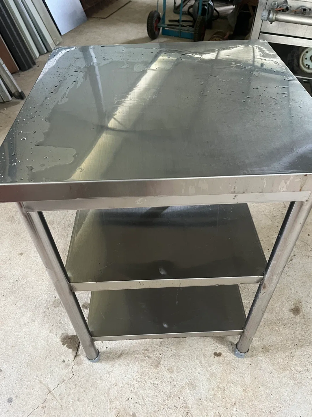 업소용 스텐 작업대 3단 테이블