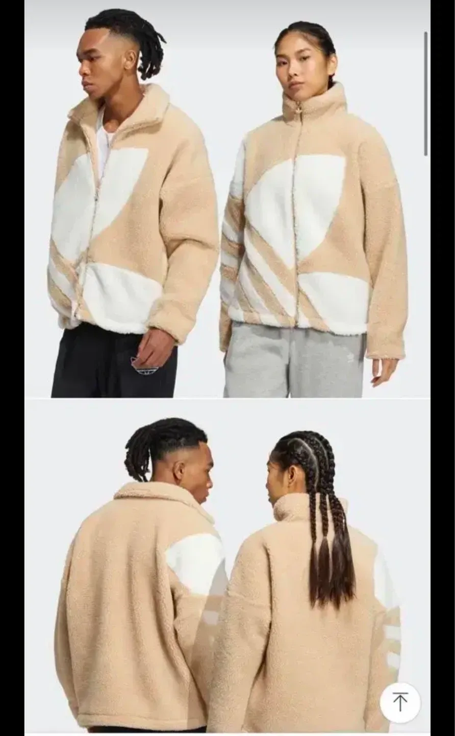 아디다스 뽀글이 퍼 자켓 (새상품)