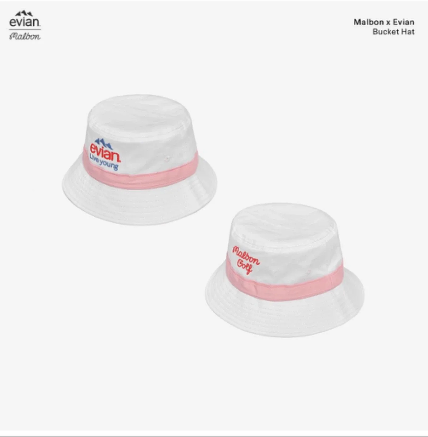 말본x에비앙 버킷햇
