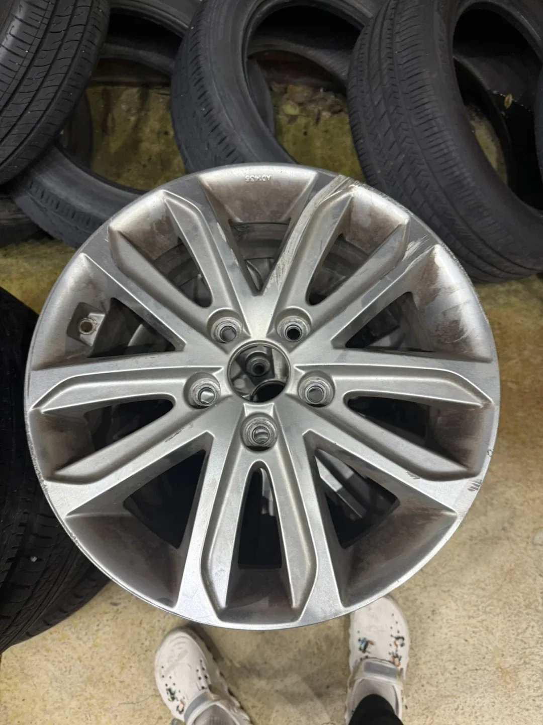 중고 타이어 205 55 16  & 16임치 휠 세트