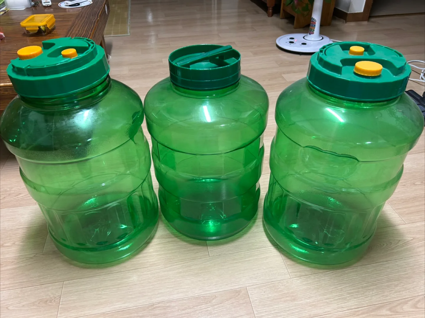 매실통 20리터 4개 일괄 (중고)