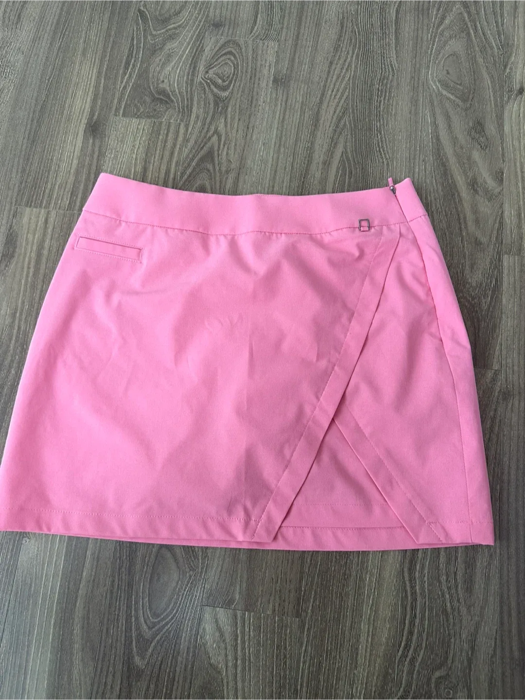 핑크 랩 골프 스커트