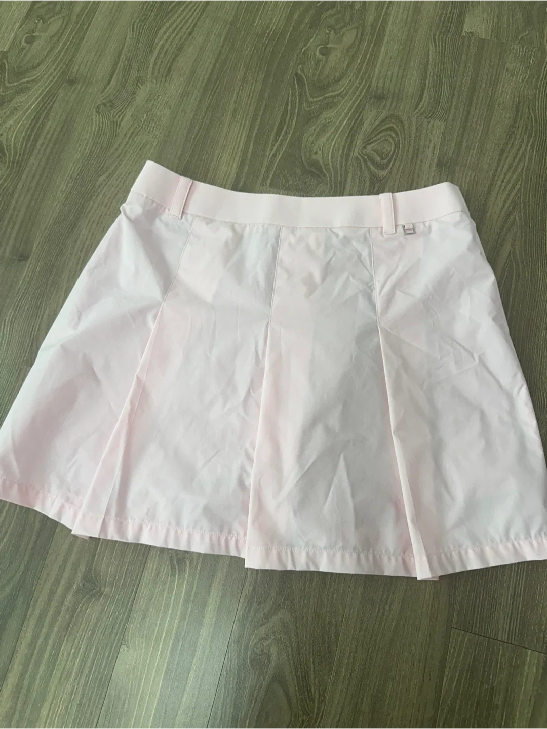 핑크 플리츠 골프 스커트
