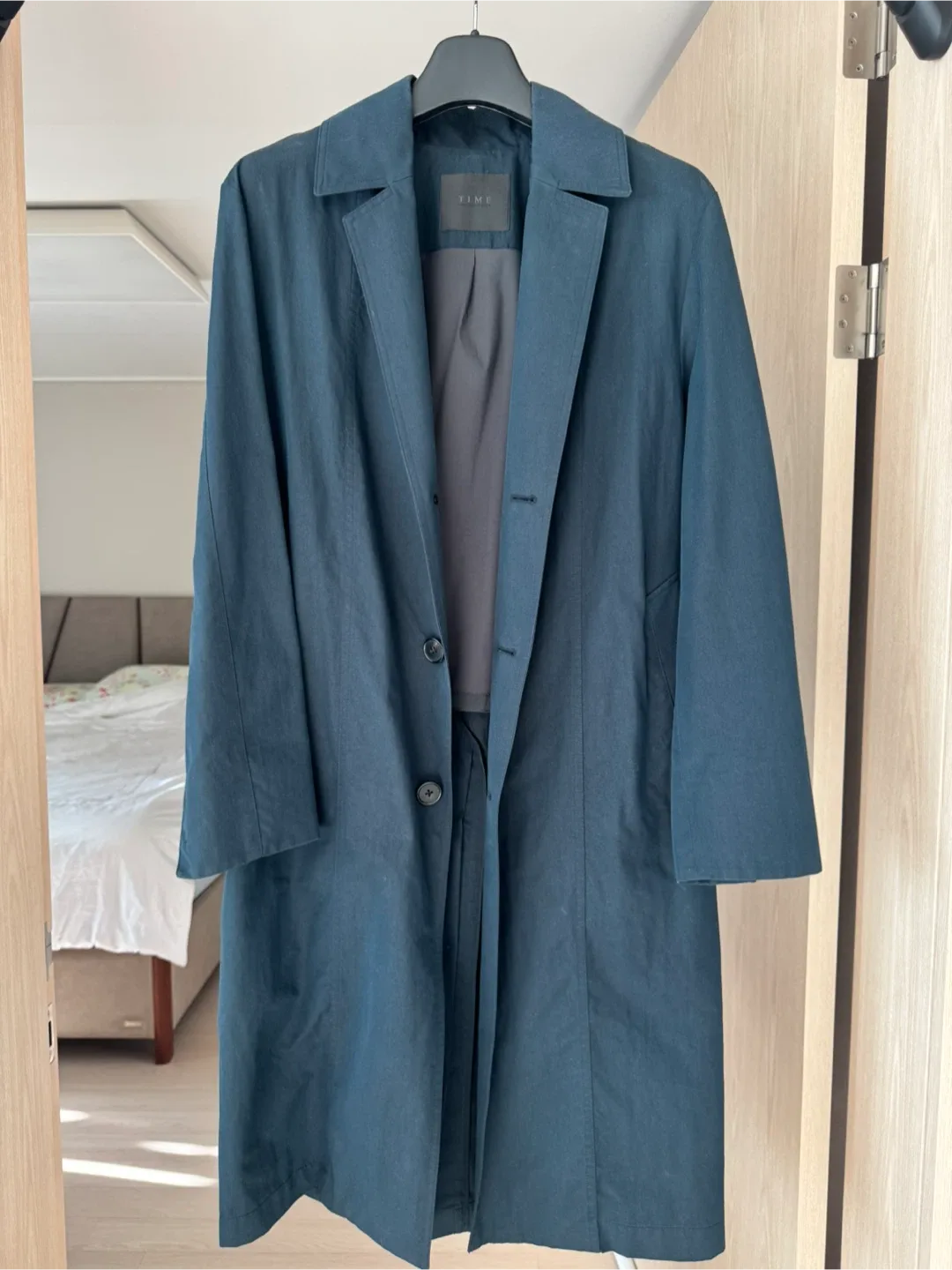 TIME 타임 네이비 코트 100