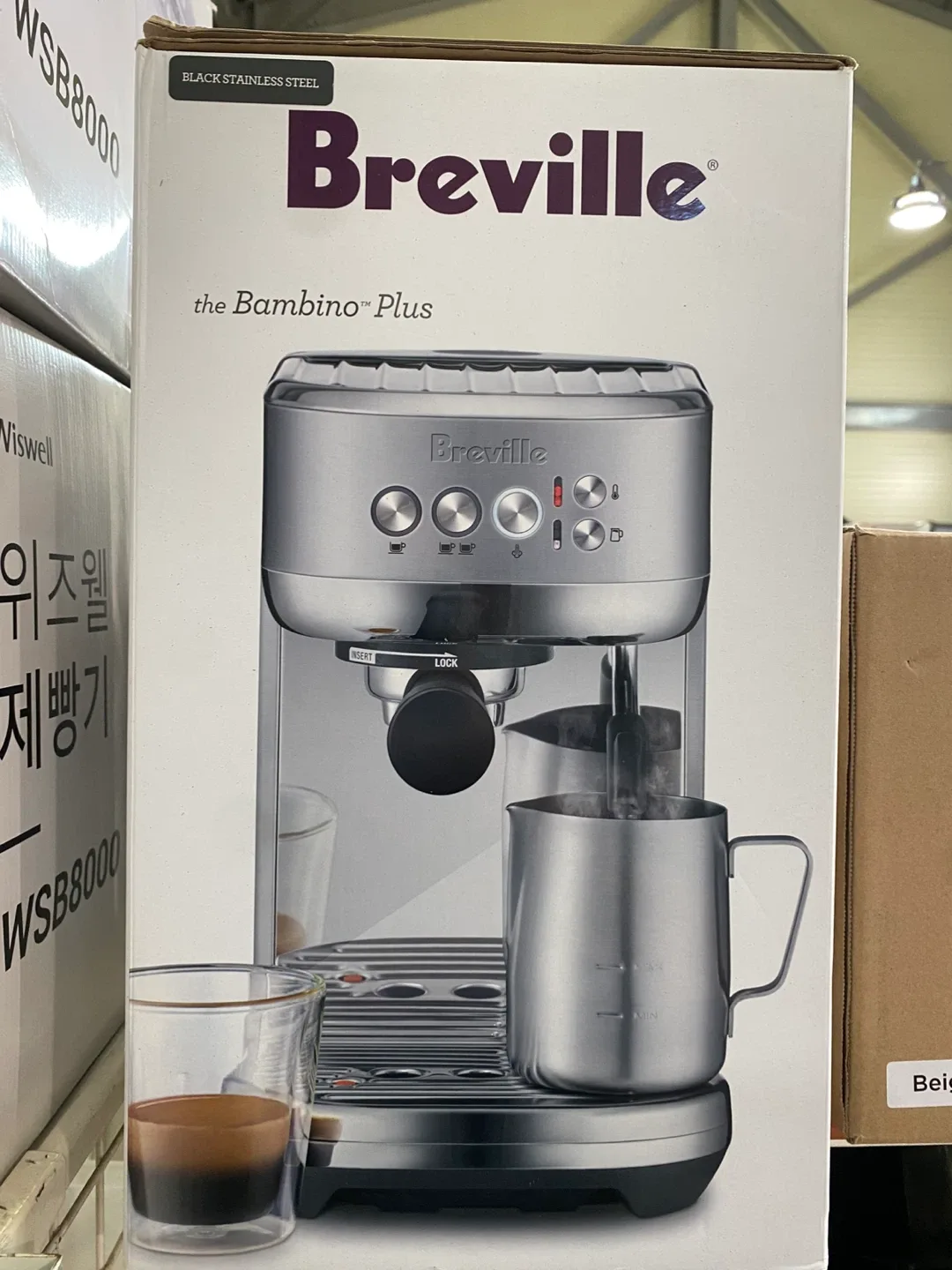 브레빌 밤비노 플러스 BES500 커피머신 (새상품)