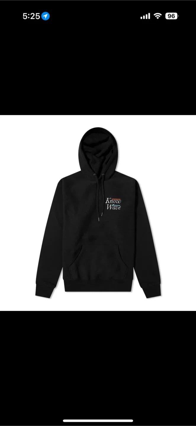 노우웨이브 노웨이브 후드티셔츠 후드티 블랙 M