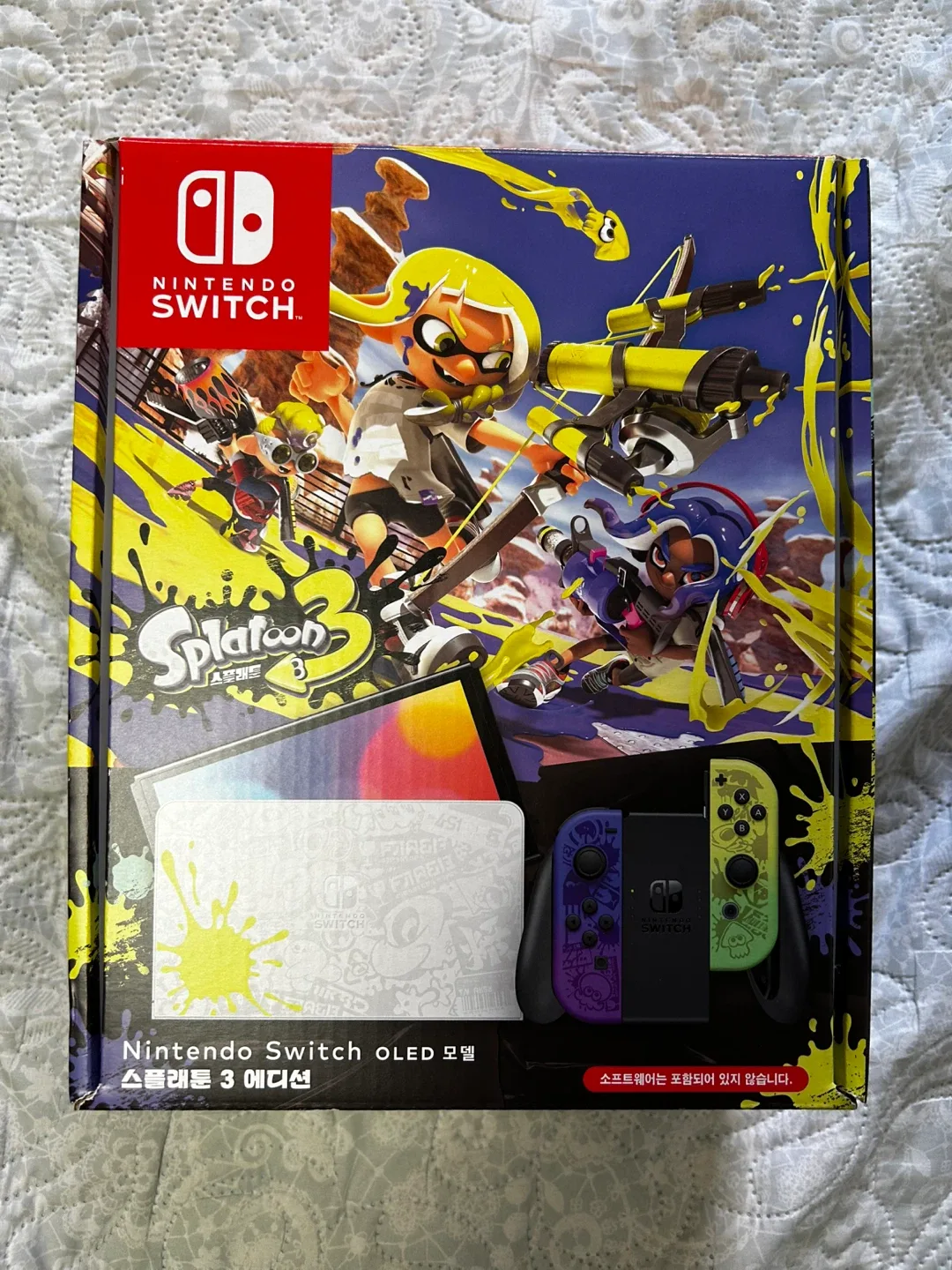닌텐도 스위치 OLED 스플래툰3 에디션 풀세트 중고