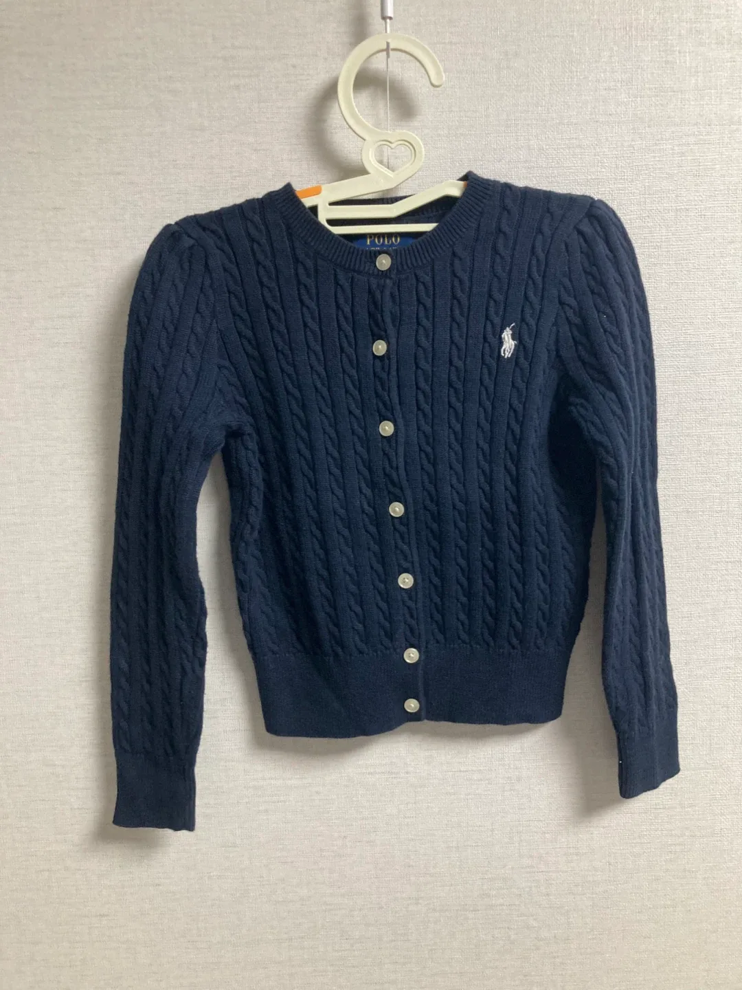 폴로 랄프로렌 케이블 가디건 (네이비,5T-115)