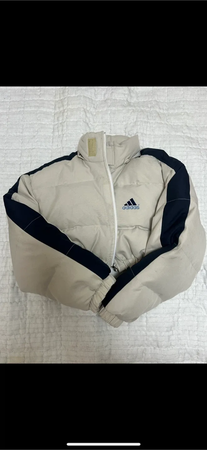 아디다스 여성 여자 숏 패딩