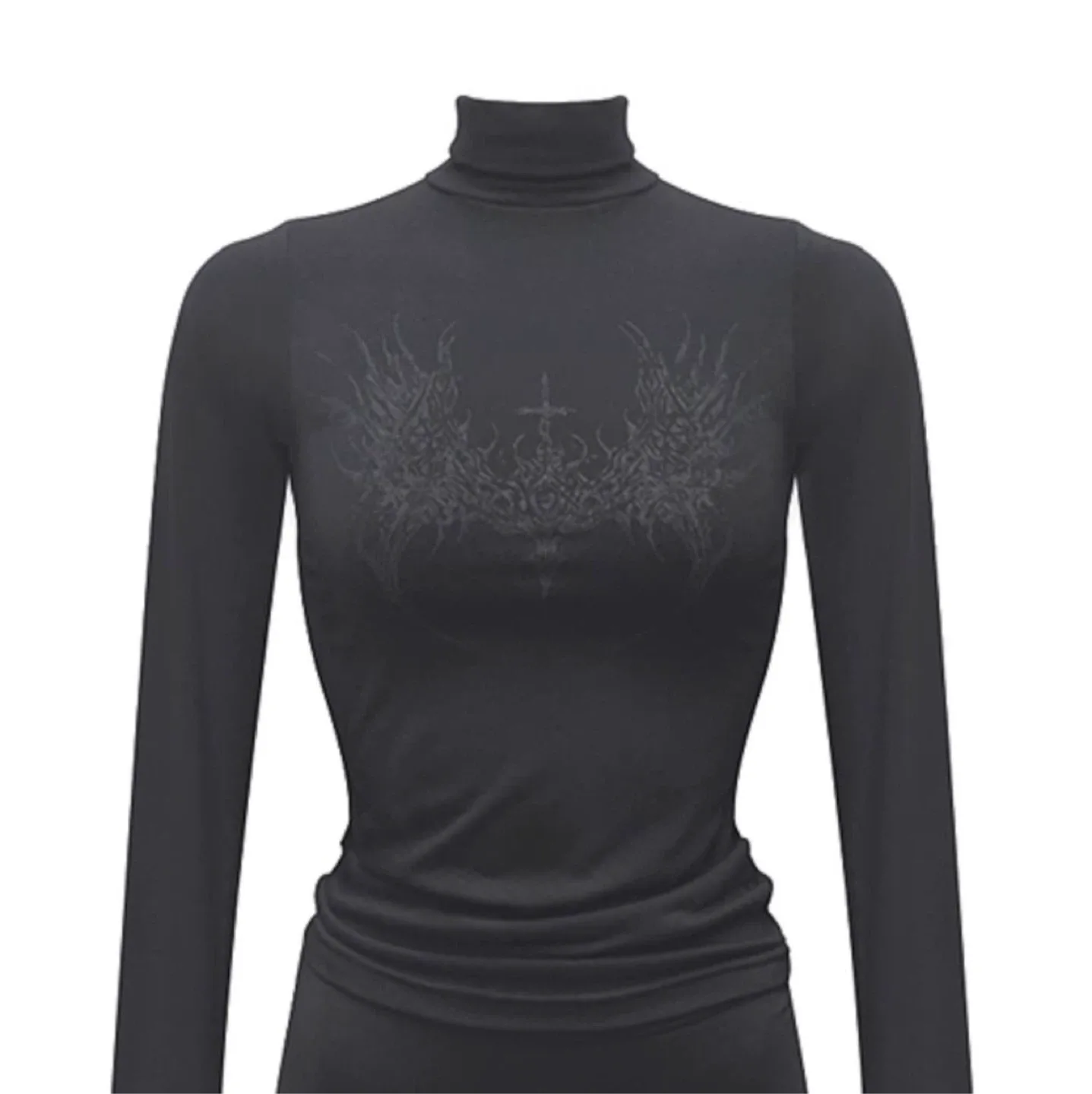 새]블랙 십자가 폴라 긴팔 날씬 55까지 가능