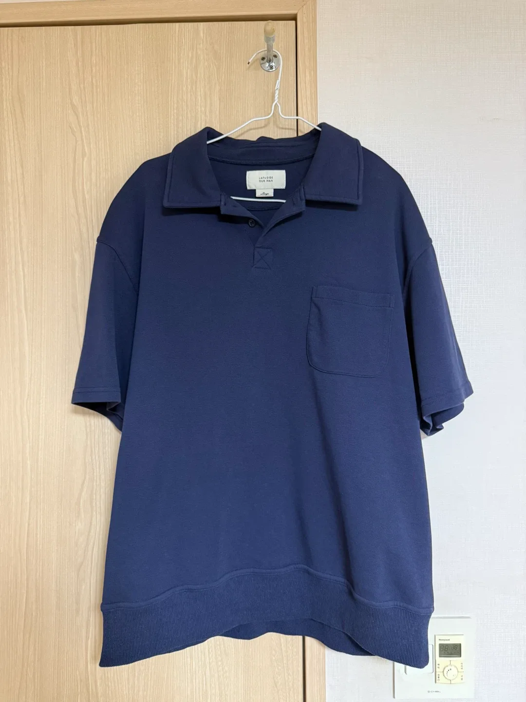 라퍼지아워맨 네이비 카라 티셔츠 L