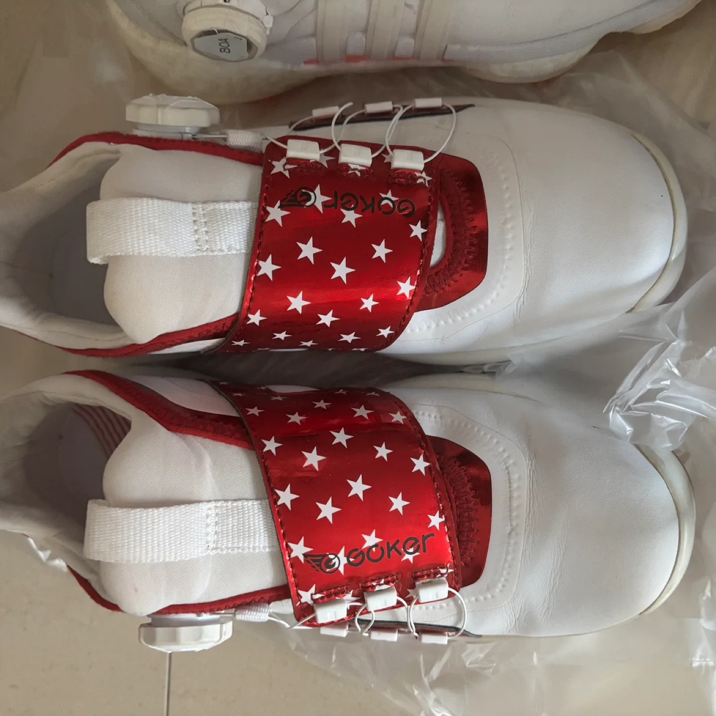 GOKOR 골프화 화이트/레드