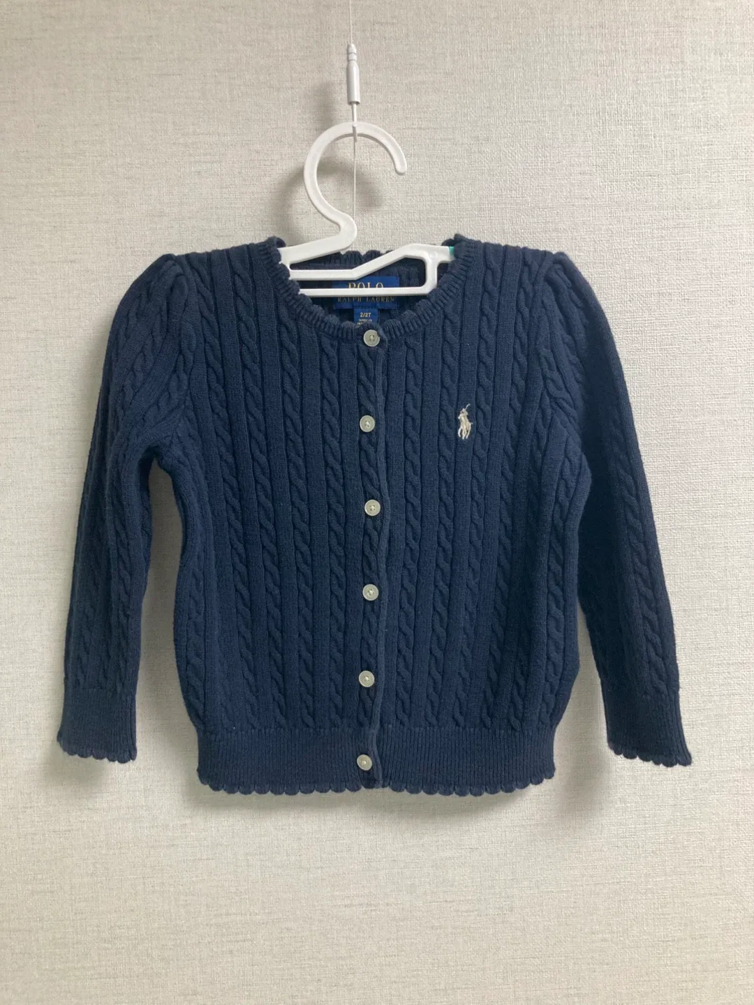 폴로 랄프로렌 케이블 가디건 (2T-90)