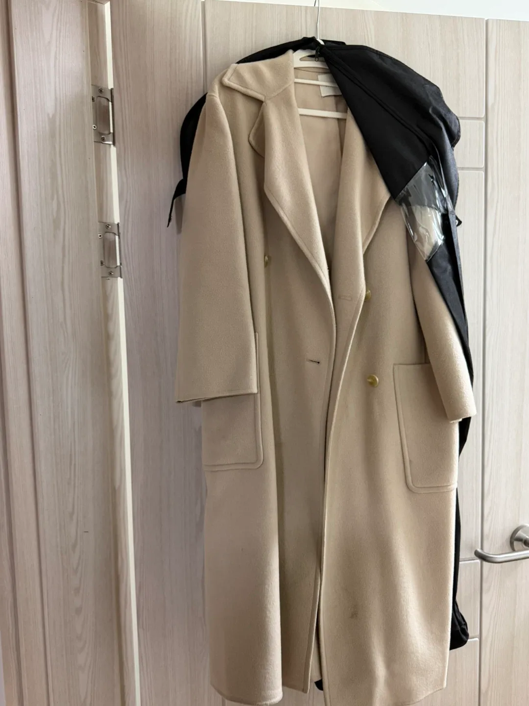 쉬즈미스 캐시미어 혼방 롱코트 66사이즈 베이지