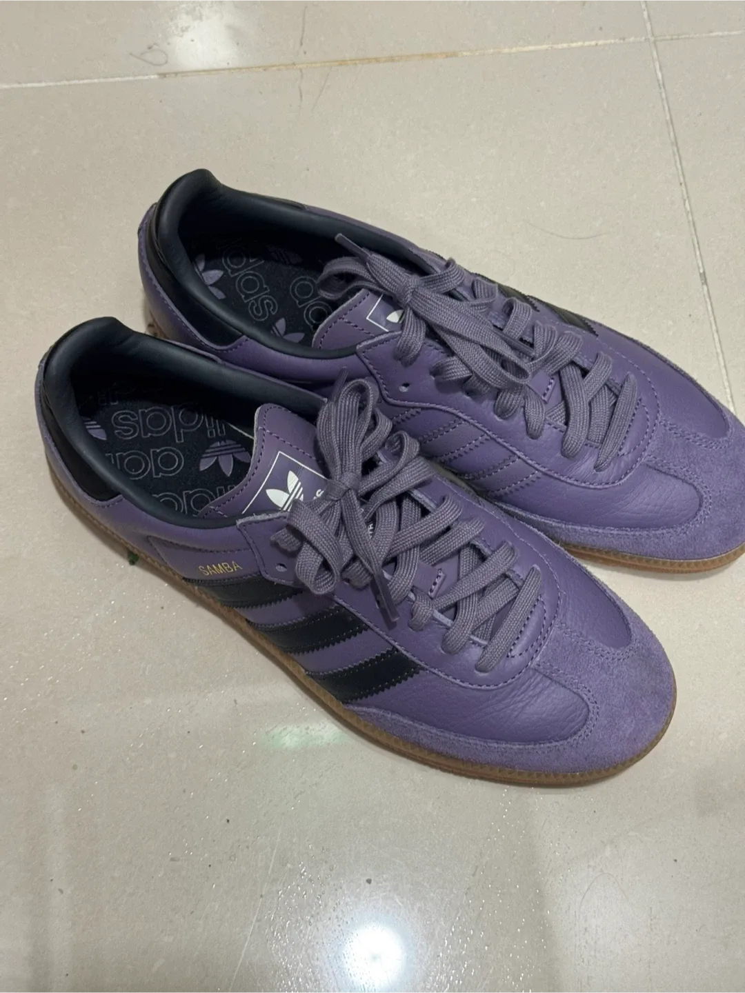 아디다스 삼바 보라색 255