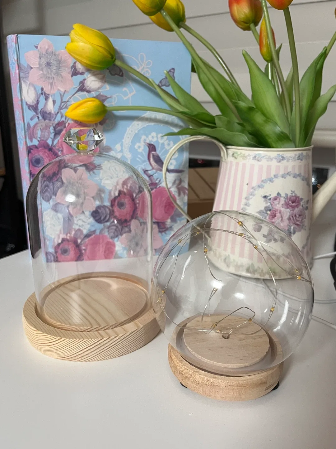 유리돔 장식 미니 무드등