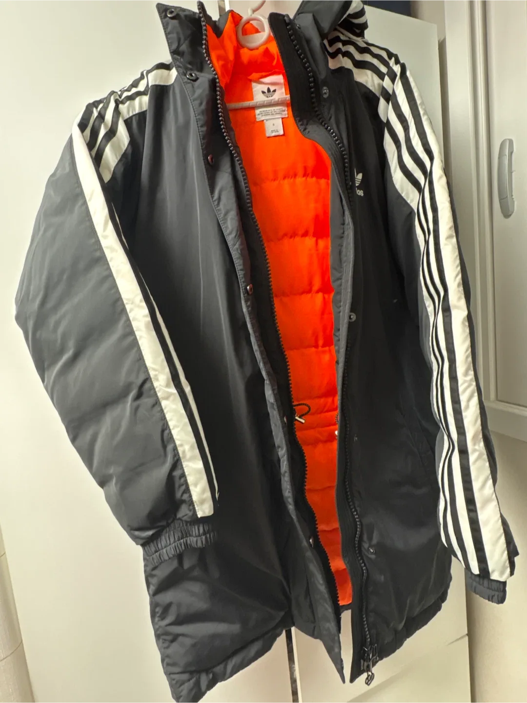 중고) 아디다스 롱패딩 S(90)