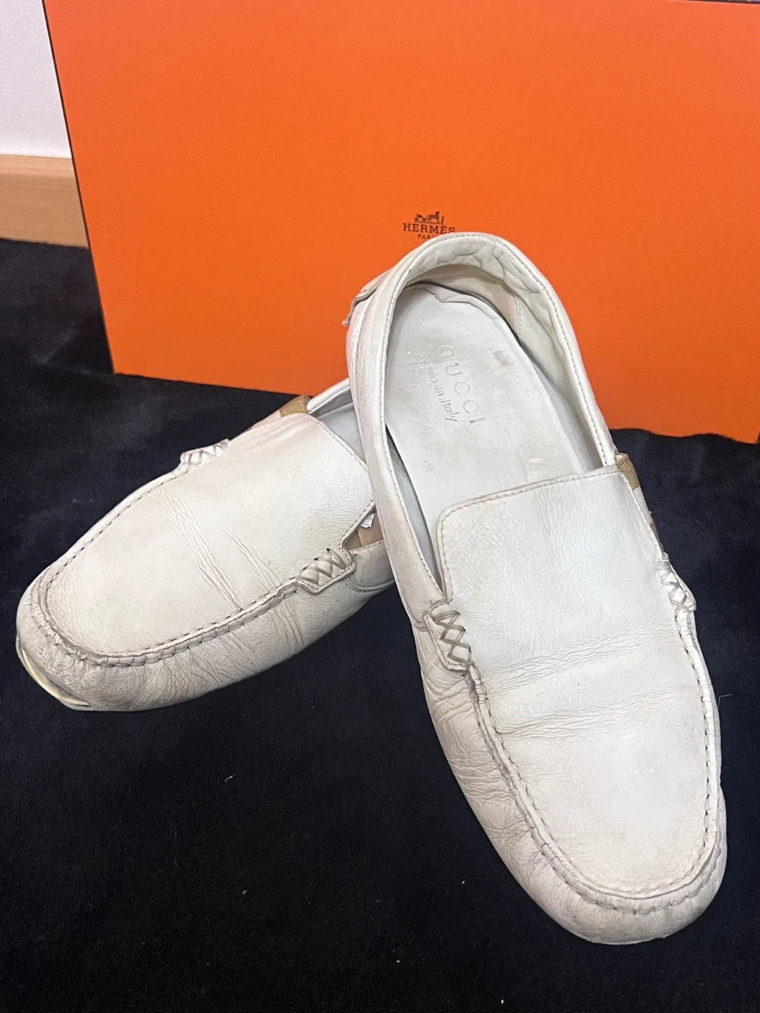 구찌 남성용 소가죽 로퍼 270 / 사용감많음