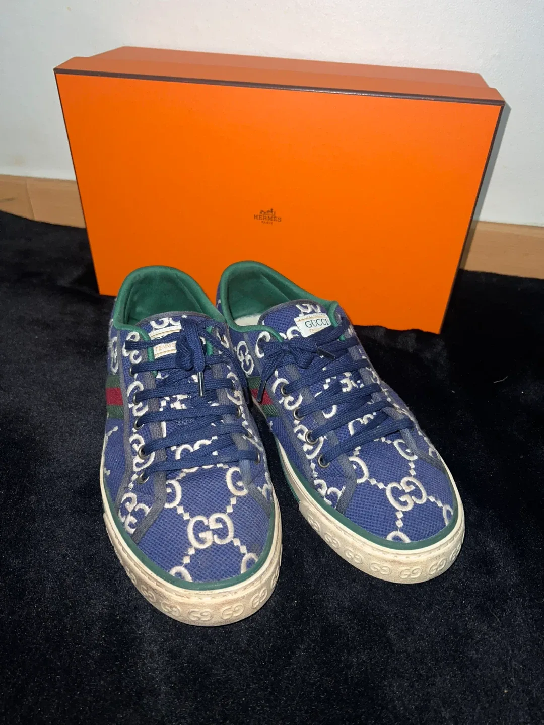 구찌 캔버스 모노그램 남성용 스니커즈 270