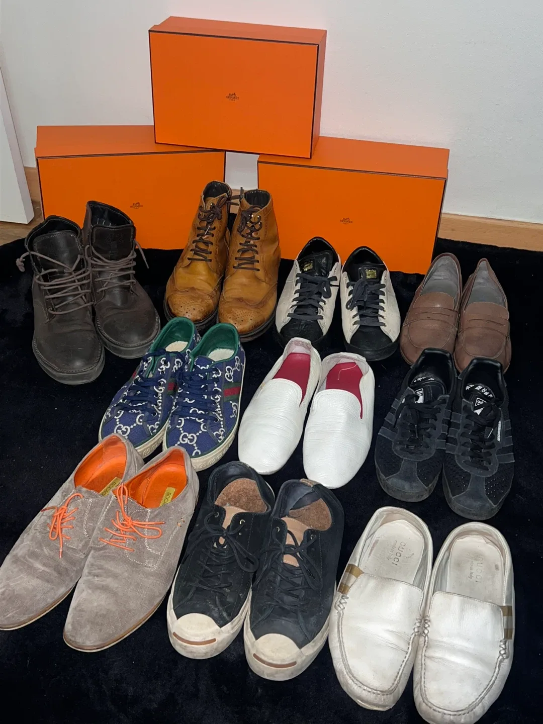270 남성용 신발 처분 / 구찌, 로퍼, 워커, 스니커즈, 플랫 등