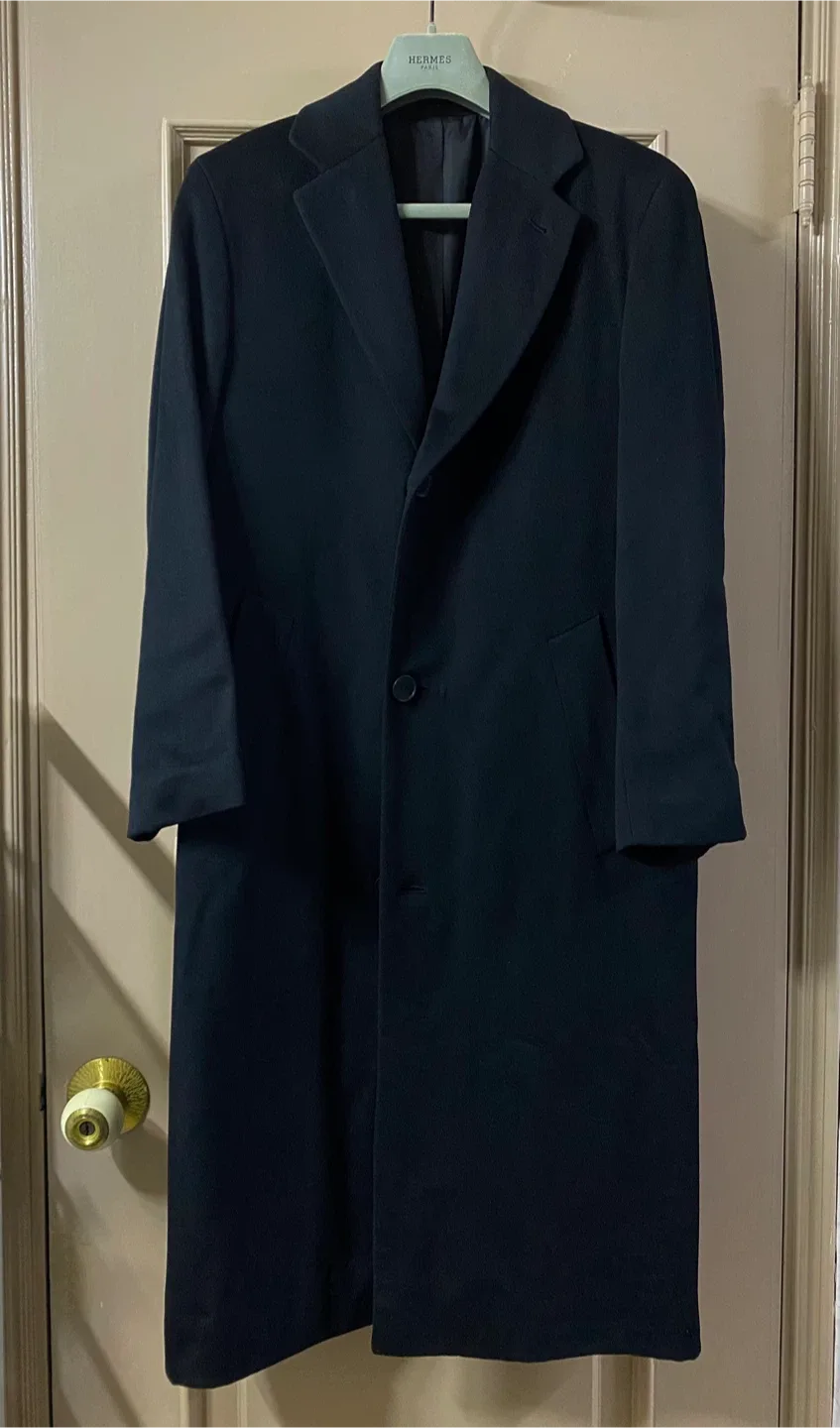 로로피아나 보스 휴고 보스 캐시미어 울 롱코트 100